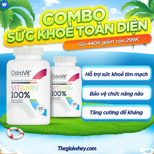 Combo Bảo Vệ Sức Khoẻ Toản Diện - Ostrovit Multivitamin Vit&Min 90 viên