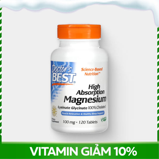 Doctor's Best High Absorption Magnesium 120 viên