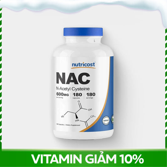 Nutricost NAC 600mg 180 Viên