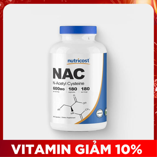 Nutricost NAC 600mg 180 Viên