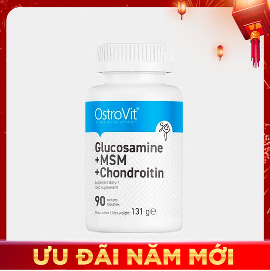 OstroVit Glucosamine MSM Chondroitin - 90 viên Mua kèm tháng 1