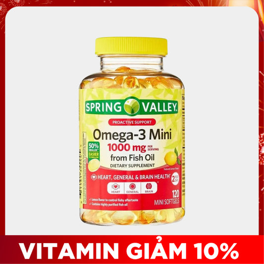 Spring Valley Omega 3 Fish Oil 1000mg 120 viên