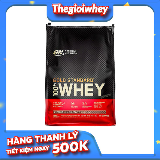 Thanh lý Whey Gold 10lbs (4.6kg) (Bung Seal)