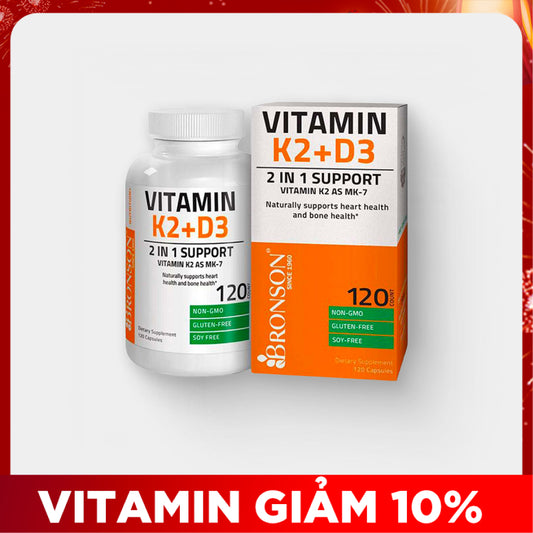 Bronson Vitamin D3 K2 120 Viên