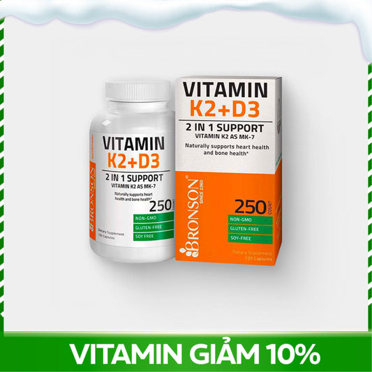 Bronson Vitamin K2 D3 250 viên