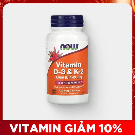 Now Vitamin D3 K2 120 Viên