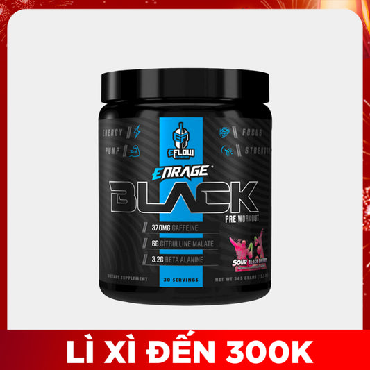 Eflow Nutrition Enrage Black 30 lần dùng