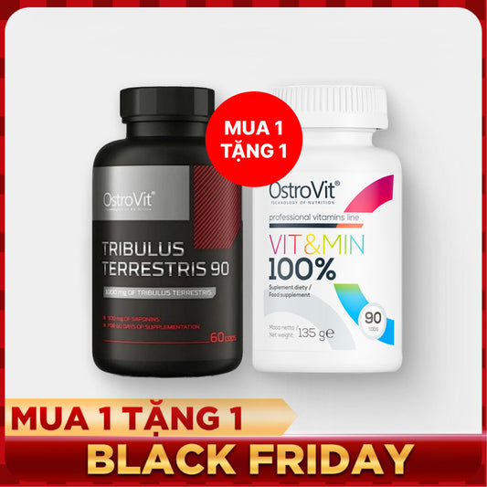 Mua 1 Tặng 1 - 2 hủ Tribulus Terrestris 90 (60 Viên) + Ostrovit Vit&Min (90 viên)