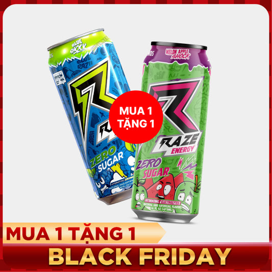 Mua 1 Tặng 1 - 2 Repp Sport RAZE ENERGY Drink Lon (473ml)